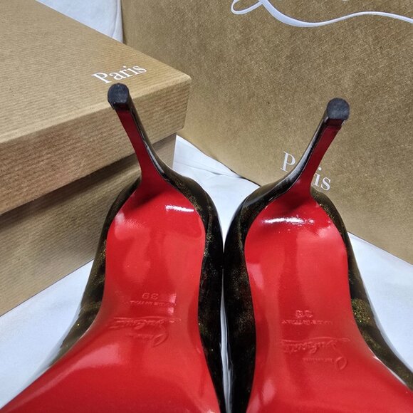 Christian Louboutin Pigalle Follies 100 Patent Milky Way - Picture 4 of 14